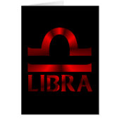 Red Libra Horoscope Symbol (Front)