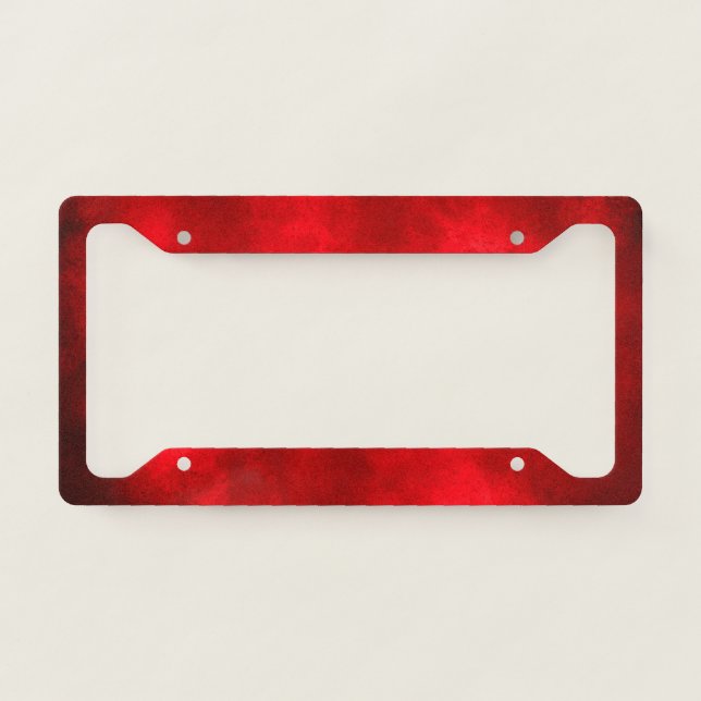 Red  License Plate Frame (Front)