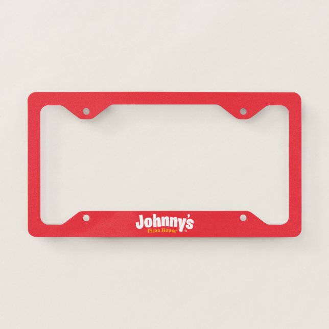 Red License Plate Holder Frame (Front)