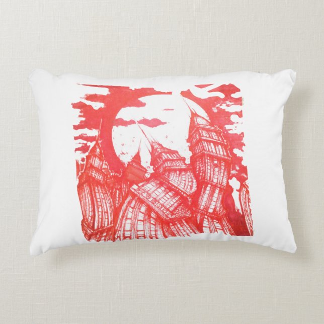Red Life Accent Pillow (Front)