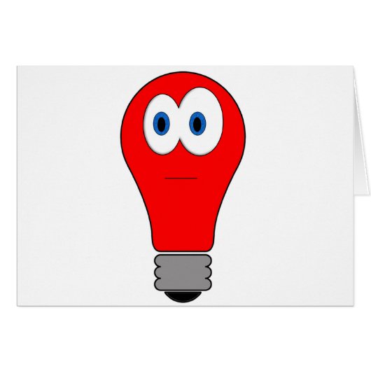 Red Light Bulb Cards (Front Horizontal)