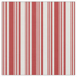 [ Thumbnail: Red & Light Cyan Colored Lines/Stripes Pattern Fabric ]