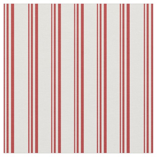 Red & Light Cyan Lined Pattern Fabric