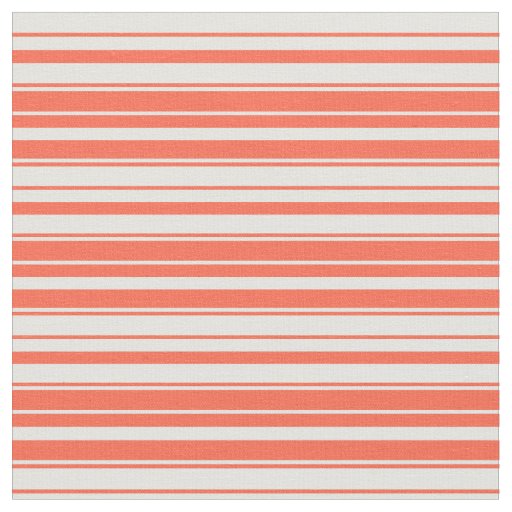 Red & Light Cyan Striped Pattern Fabric
