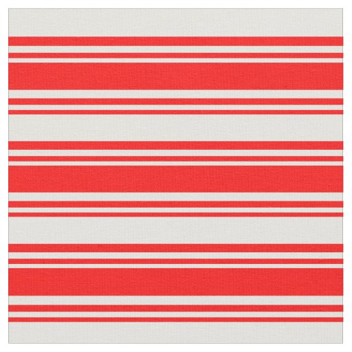 Red & Light Cyan Striped Pattern Fabric