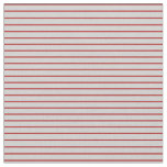 [ Thumbnail: Red & Light Gray Striped/Lined Pattern Fabric ]