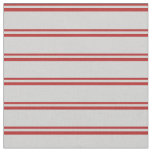 [ Thumbnail: Red & Light Gray Stripes/Lines Pattern Fabric ]