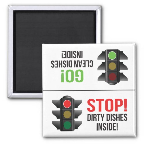 Red Light Green Light Dishwasher Magnet