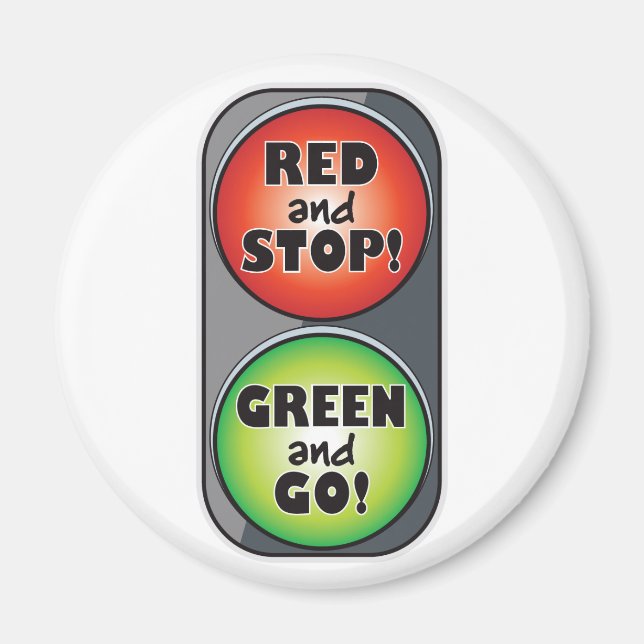 Red Light Green Light Magnet (Front)