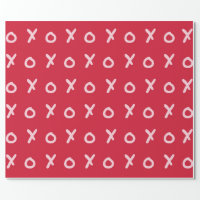Black & White X O XO X&O's Trendy Cute Tissue Paper