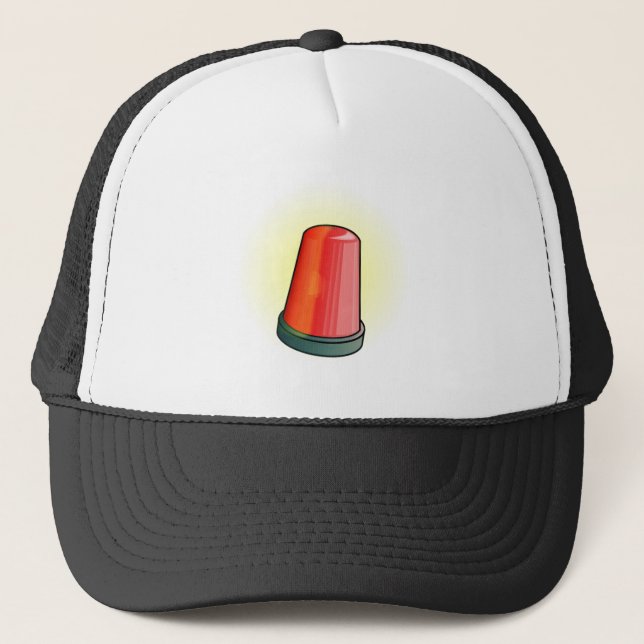 Red Light Siren Trucker Hat (Front)