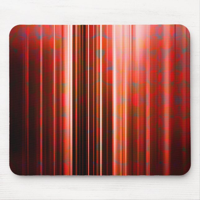 Red light streaks pattern mouse pad (Front)