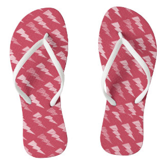 Red Lightening Flip Flops