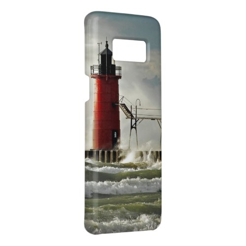 red lighthouse in wind storm Case_Mate samsung galaxy s8 case