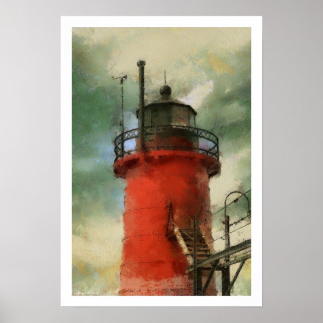 Red Lighthouse Poster (Front)