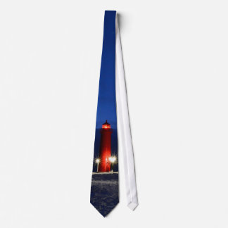 RED LIGHTHOUSE TIE