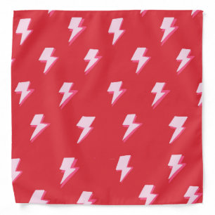 red lightning bolt bandana