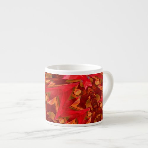 Red Lightning Digital Art Espresso Cup