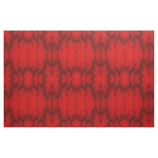 Red Lightning Patterned Fabric
