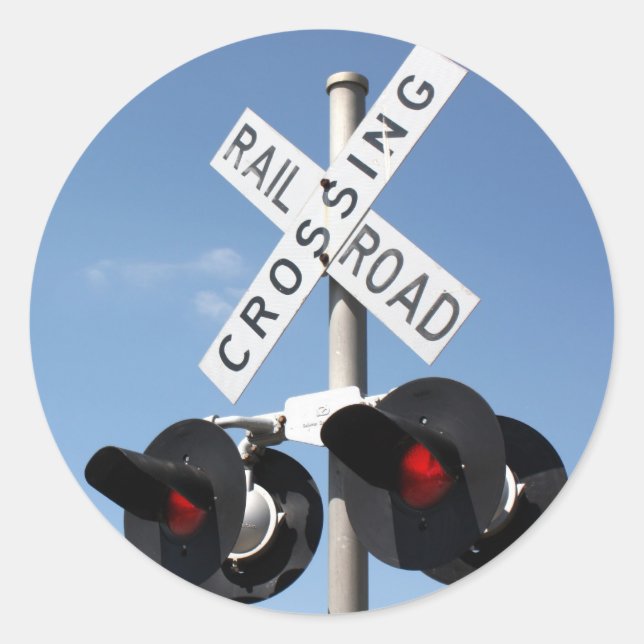 Red Lights Classic Round Sticker (Front)