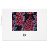 Red lilac on dark blue (Back Horizontal)