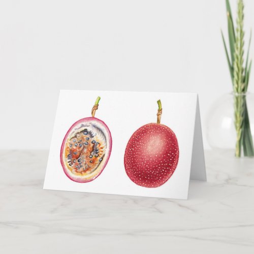 Red Lilikoi Passion Fruit Card