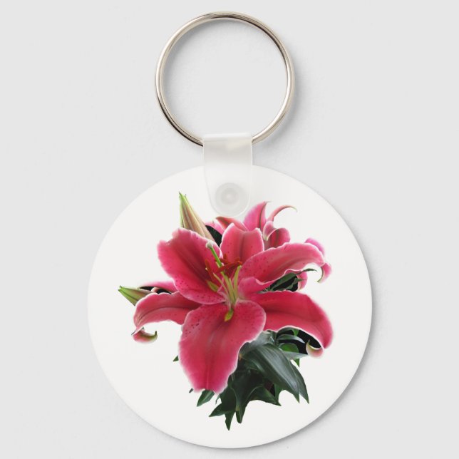 RED LILY-KEYCHAIN KEYCHAIN (Front)