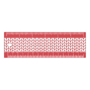 RED LINE KNIT 6" Ruler / Red