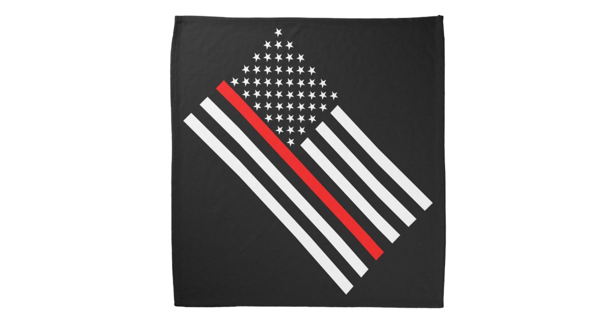 Download Red Line US Flag Bandana | Zazzle.com