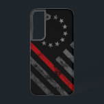 Red Line Vintage Betsy Ross American Flag Samsung Galaxy S22 Case<br><div class="desc">Show Your Support for Our First Responders! Police,  Fire And Rescue,  and EMT Available!</div>