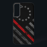 Red Line Vintage Betsy Ross American Flag Samsung Galaxy S22  Case<br><div class="desc">Show Your Support for Our First Responders! Police,  Fire And Rescue,  and EMT Available!</div>