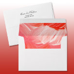 Red Lined Envelope<br><div class="desc">Printed with faux brushed swirl pattern in shades of red and white on the inside,  these envelopes are a great touch to add to our any of our invitations for any occasion.</div>
