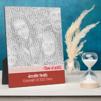 Red Lined Graduation Plaque