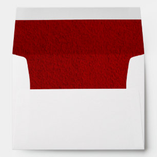 Red lined white background envelope