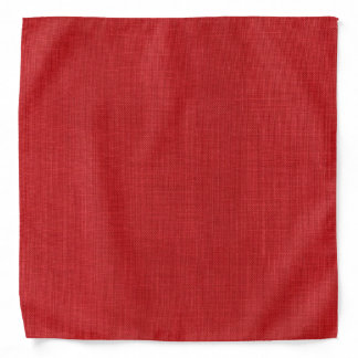 Red Linen Texture Photo Bandana