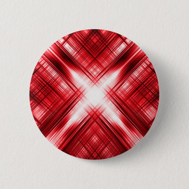 Red lines cross pinback button (Front)