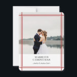 Red Lines Modern Holiday Card<br><div class="desc">Red Lines Modern Holiday Card</div>