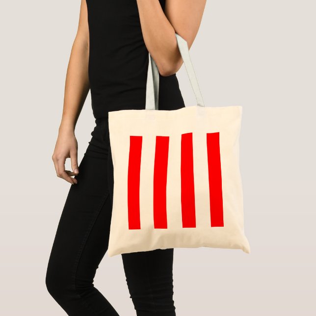 Red lines tote bag (Front (Product))