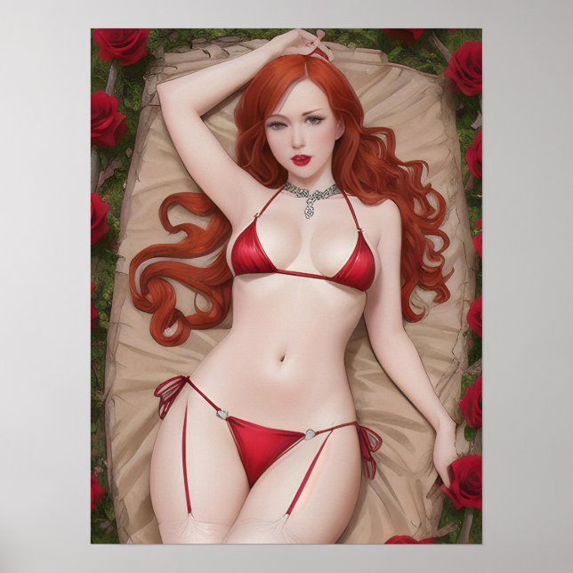 Red Lingerie Poster (Front)