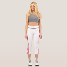 Red Lining High Waisted Capris for females