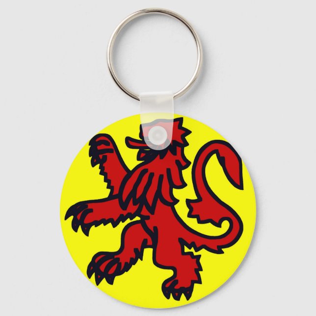 Red lion of Scotland Keychain (Front)