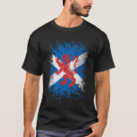 Red Lion Rampant And Scottish Flag T-shirt at Zazzle