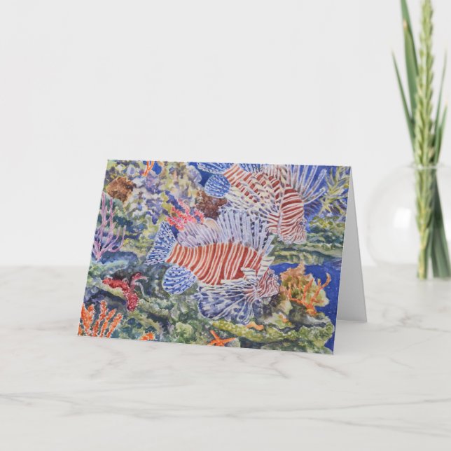 Red Lionfish Card (Front)