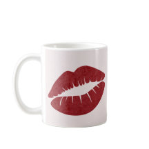 Red Lip Print for Valentine's Day Mug