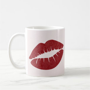 Red Lip Print for Valentine's Day Mug
