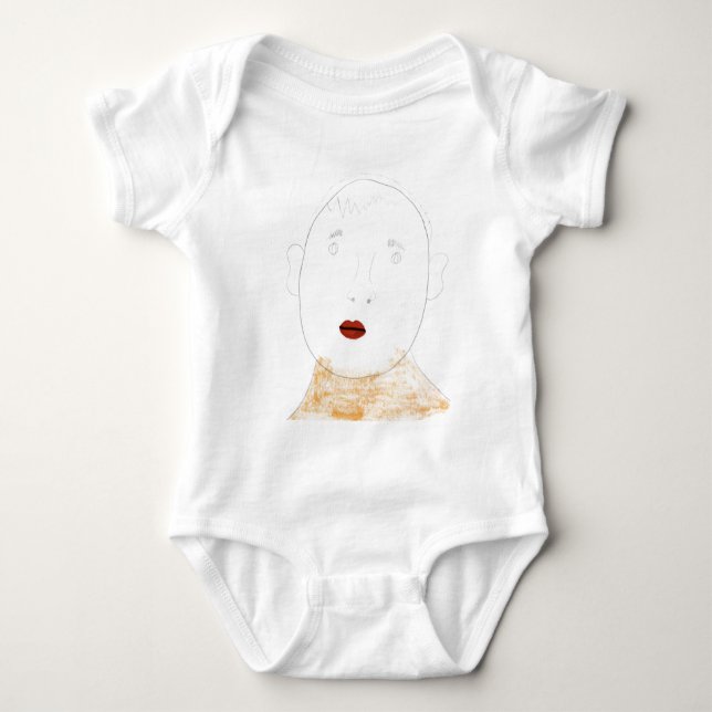 Red Lips Baby Bodysuit (Front)