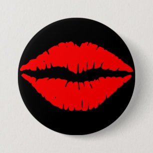 Red Lips Button