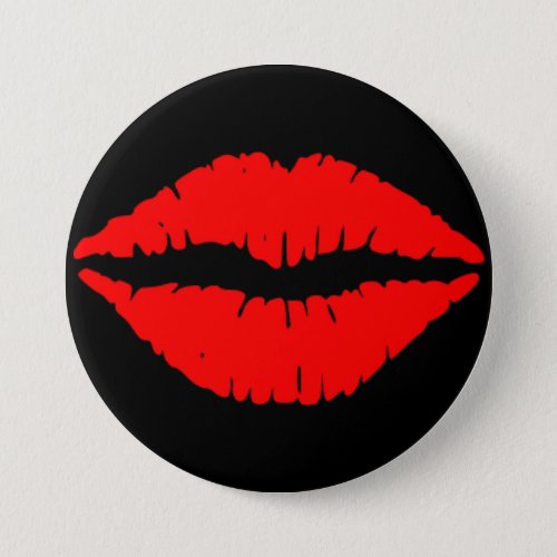 Red Lips Button