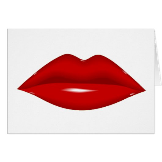 Red Lips Cards (Front Horizontal)