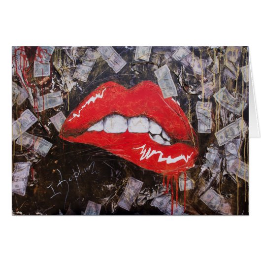 Red lips cards (Front Horizontal)
